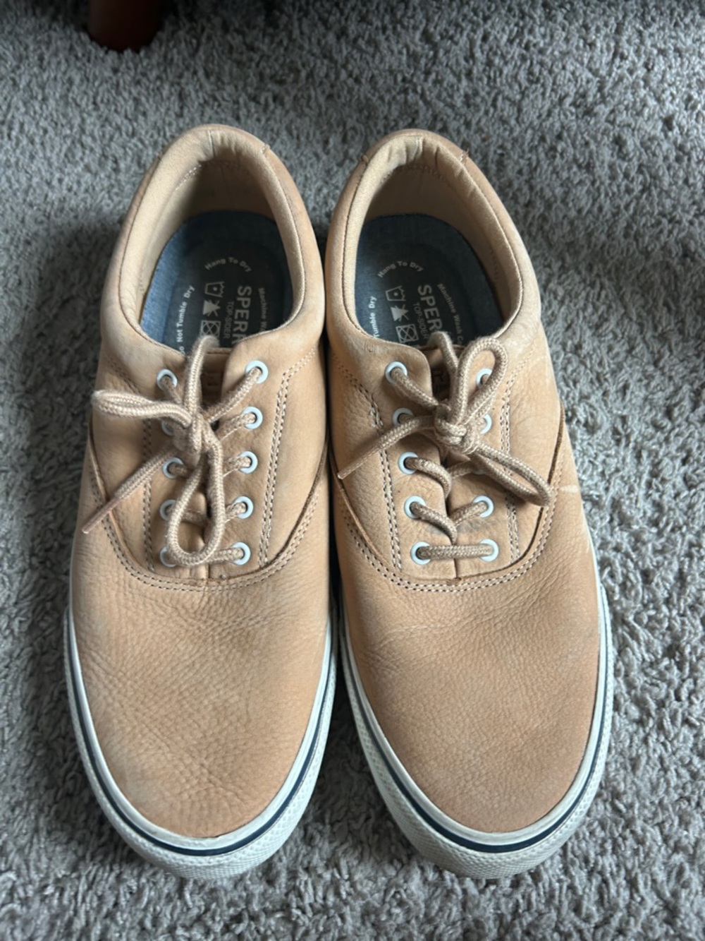 Sperry Men’s Light Brown/Tan Leather Boat Shoes